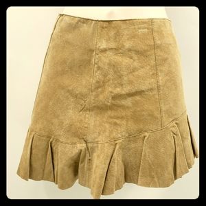 Leather  mini skirt